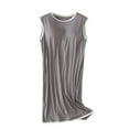 thumbnail image 1 of Fjofpr Nightgowns for Women Cotton Soft Women's Suspenders Pajama Women's Home Dress Short Pajama Dress with Chest Pad Thin Style integrated Tank Color Lntegrated Half Sleeve, 1 of 6