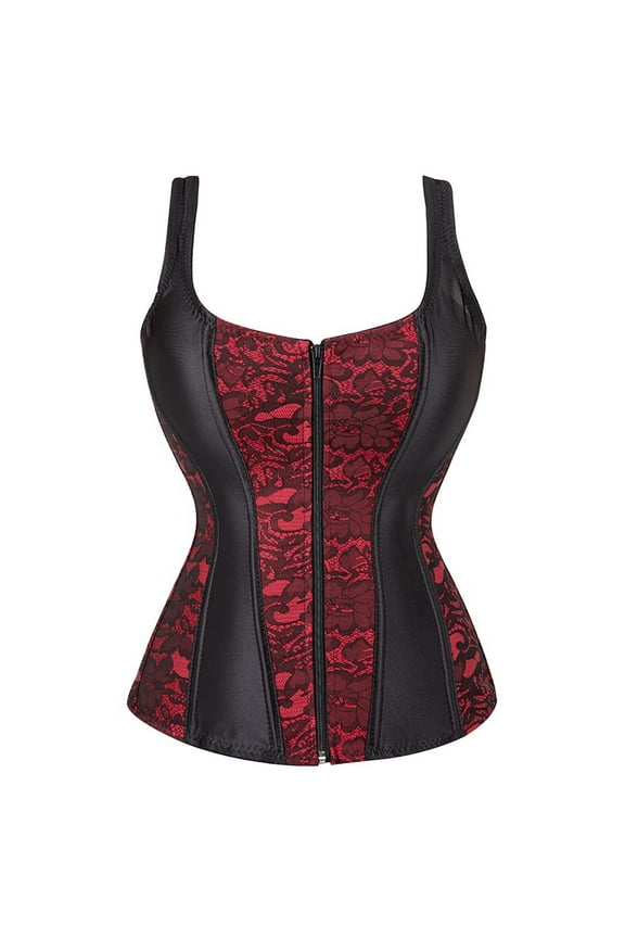 Red Corset Tops for Women Corsets For Women Overbust Corset Bustier Lingerie Top Gothic Shapewear Sexy Underwear