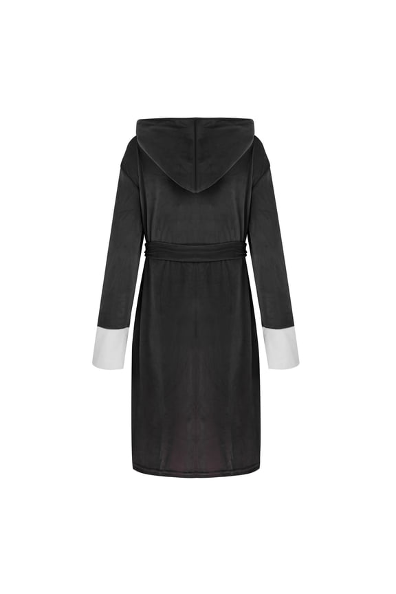 Robes for Women Bathrobe Robes for Women with Hood Robes for Women Plus Size on Clearance Unisex Winter Women Lengthened Shawl Bathrobe Long Sleeve Robe Hooded Coat