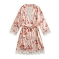 thumbnail image 1 of Fjofpr Robes for Women Bathrobe Robes for Women Plus Size on Clearance Robes for Women Clearance under $ 5 Satin Silk Pajamas Women Nightdress Lingerie Robes Underwear Sleepwear Sexy, 1 of 8