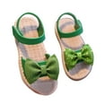 thumbnail image 1 of Fjofpr Sandals for Girls Big Girls Sandals Size 2 Summer New Style Girls' Bow Casual Flat Soft Bottom Princess Shoes Versatile Little Girls' Beach Shoes Sandals, 1 of 4