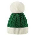 thumbnail image 1 of Fjofpr Santa Hat Kids Santa Hats for Children Christmas Hats for Kids NEW Christmas Girls Boys Kids Winter Beanie Gradient Knit Hat Warm Knit Thick Ski Cap With Fluff For 1-6Years Old, 1 of 9