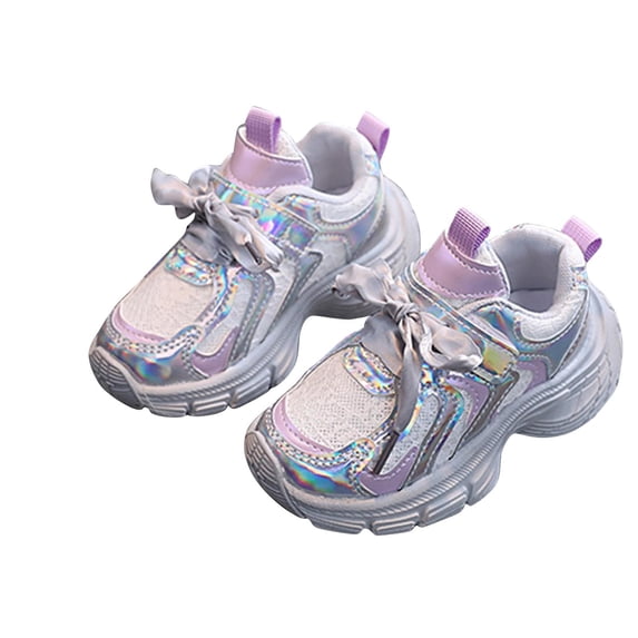 Fjofpr Shoes for Girls Clearance Baby Shoes for Boys Sneakers for Baby Girl Boys And Girls New Sports Leisure Mesh Comfortable Soft Sole Non-slip Fabric Breathable Running Shoes Baby Slip-on Shoes