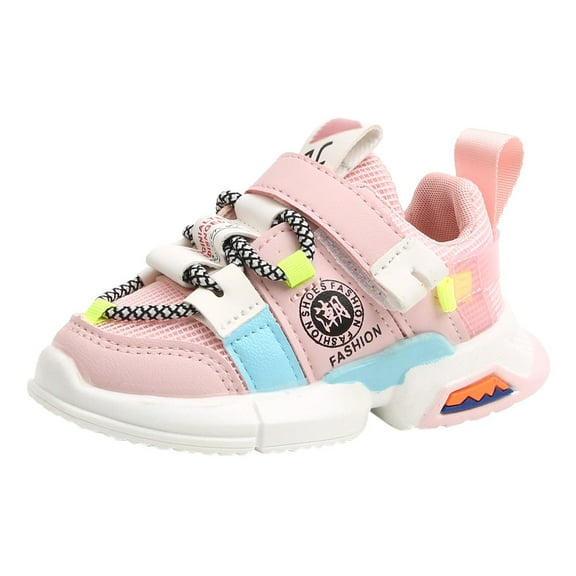 Fjofpr Shoes for Girls Clearance Toddler Shoes for Boys Sneakers for Toddler Girls Toddler Infant Kids Baby Girls Boys Soft Sole Mesh Running Sport Shoes Sneakers