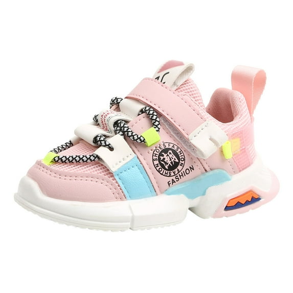 Fjofpr Shoes for Girls Clearance Toddler Shoes for Boys Sneakers for Toddler Girls Toddler Infant Kids Baby Girls Boys Soft Sole Mesh Running Sport Shoes Sneakers