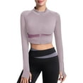 thumbnail image 1 of Fjofpr Sun Protection Shirts for Women Ladies New Long-sleeved Round-neck Short-friendly Sports, 1 of 4