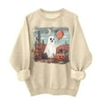 thumbnail image 1 of Fjofpr Sweatshirts for Women Sweatshirts for Women Ghost Women's Round Neck St. Patrick's Day Printed Long Sleeved Top Sweatshirts, 1 of 4