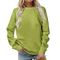 thumbnail image 1 of Fjofpr Sweatshirts for Women Loose Fit Long Sleeve Shirts for Women Plus Size Women Long Sleeves Casual Solid Color Crewneck Pullover Sweatshirt Tunic Tops, 1 of 5