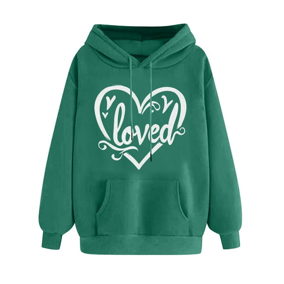Fjofpr Sweatshirts for Women Plus Size Sweatshirts for Women L Women's Print Winter Hoodie Pullover Tops Long Sleeved Comfortable Sweatshirt