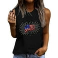 thumbnail image 1 of Fjofpr Tank Top for Women Cotton Women Graphic Tees Women's Summer Casual Round Neck Loose Sleeveless T-Shirt, 1 of 4