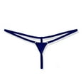 thumbnail image 1 of Fjofpr Thongs for Women Low Rise Women's Sexy Exposed Buttocks Low Waist Solid Color Mini Thong, 1 of 2