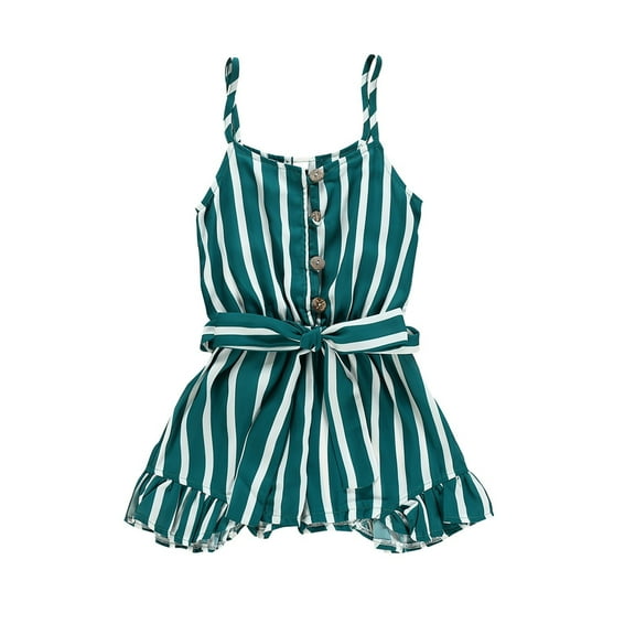 Fjofpr Toddler Girl Clothes 3T Clearance Toddler Girl Clothes Clearance under $10 Toddler Kids Baby Girls Summer Leisure Girls Bow-knot Suspender Jumpsuit（1-6Y）