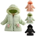thumbnail image 1 of Fjofpr Toddler Girls Coats 4T/5T Sale Boys' And Girls' Long-sleeved Warm Children's Hooded Zipper Jacket C Orange 4 Years, 1 of 9