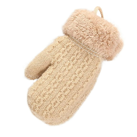 Fjofpr Toddler Gloves Winter Toddler Gloves Ages 2-4 Kids Gloves Winter Boys Toddler Baby Boys Girls Winter Knitted Gloves Children Knitted Gloves Children Solid Color Thickened Warm Gloves