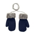 thumbnail image 1 of Fjofpr Toddler Gloves Winter Toddler Gloves Winter 3T Gloves for Girls Size 3-4 Toddler Baby Boys Girls Winter Knitted Gloves Children Knitted Gloves Children Solid Color Thickened Warm Gloves, 1 of 3