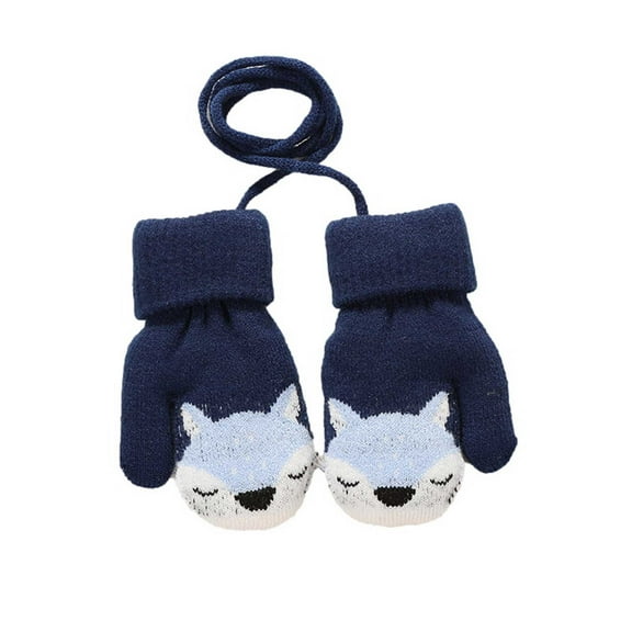 Fjofpr Toddler Gloves Winter Toddler Gloves Winter 4T Gloves for Girls Size 3-4 Toddler Baby Boys Girls Winter Knitted Gloves Children Knitted Gloves Children Solid Color Thickened Warm Gloves