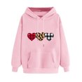 thumbnail image 1 of Fjofpr Valentine Clothes Women Graphic Hoodies for Women Trendy Women's Print Winter Hoodie Pullover Tops Long Sleeved Comfortable Sweatshirt, 1 of 5