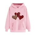 thumbnail image 1 of Fjofpr Valentine Clothes Women Hoodies for Women Pullover Women's Print Winter Hoodie Pullover Tops Long Sleeved Comfortable Sweatshirt, 1 of 5