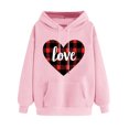 thumbnail image 1 of Fjofpr Valentine Clothes Women Womens Hoodies Trendy Graphic Women's Print Winter Hoodie Pullover Tops Long Sleeved Comfortable Sweatshirt, 1 of 5