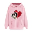 thumbnail image 1 of Fjofpr Valentine Clothes Women Womens Sweatshirts Crewneck Women's Print Winter Hoodie Pullover Tops Long Sleeved Comfortable Sweatshirt, 1 of 5