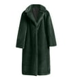 thumbnail image 1 of Fjofpr Winter Coats for Women Clearance Sale Women 2024 Winter Faux Fur Coats Lapel Long Sleeve Women Winter Warm Coats Faux Coat Warm Furry Faux Jacket Long Sleeve Outerwear, 1 of 5