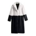 thumbnail image 1 of Fjofpr Winter Coats for Women Clearance Sale Women 2024 Winter Faux Fur Coats Lapel Long Sleeve Women Winter Warm Coats Faux Coat Warm Furry Faux Jacket Long Sleeve Outerwear, 1 of 7