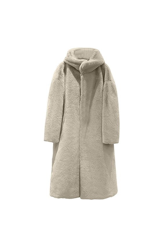 Winter Coats for Women Sale Long Faux Fur Coats for Women Women's Mid-length Fall-winter Mink Plus Size Extra Thick Faux Coat