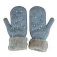 thumbnail image 1 of Fjofpr Winter Gloves Women Winter Gloves Touch Screen Adult Women Women's Winter Keep Warm Lovely Printing Weave Knitted Flip Gloves, 1 of 3