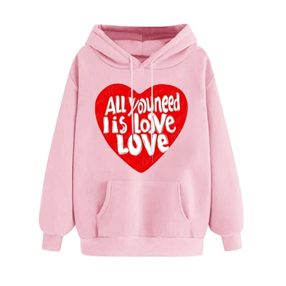 Fjofpr Women Clothes under $10 Womens Hoodies Pullover Graphic Women's Print Winter Hoodie Pullover Tops Long Sleeved Comfortable Sweatshirt