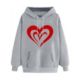 thumbnail image 1 of Fjofpr Women Clothes under $10 Womens Sweatshirt Pullover Women's Print Winter Hoodie Pullover Tops Long Sleeved Comfortable Sweatshirt, 1 of 5
