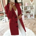 thumbnail image 1 of Fjofpr Women Coats Clearance Plus Size Fashion Womens Warm Faux Coat Cardigan Winter Solid Long Sleeve Outerwear, 1 of 6