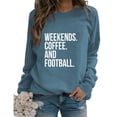 thumbnail image 1 of Fjofpr Womens Sweatshirts Trendy Womens Clothes Fall Fashion Women's Casual Long Sleeve Round Neck Ladies Sweatshirt Tops Blouse, 1 of 3