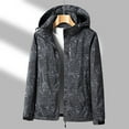 thumbnail image 1 of Fjofpr Womens Waterproof Raincoat Lightweight Solid Color Jackets Windproof Hooded Jacket with Pockets Women's Outdoor-Layer Charge Coat And Sports Mountaineering Suit Coat, 1 of 6