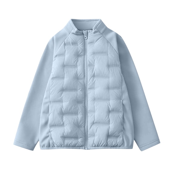 Fjofpr girls winter jacket Children's Solid Color Lightweight And Warm Worn Inside And Outside Down Jacket For Kids