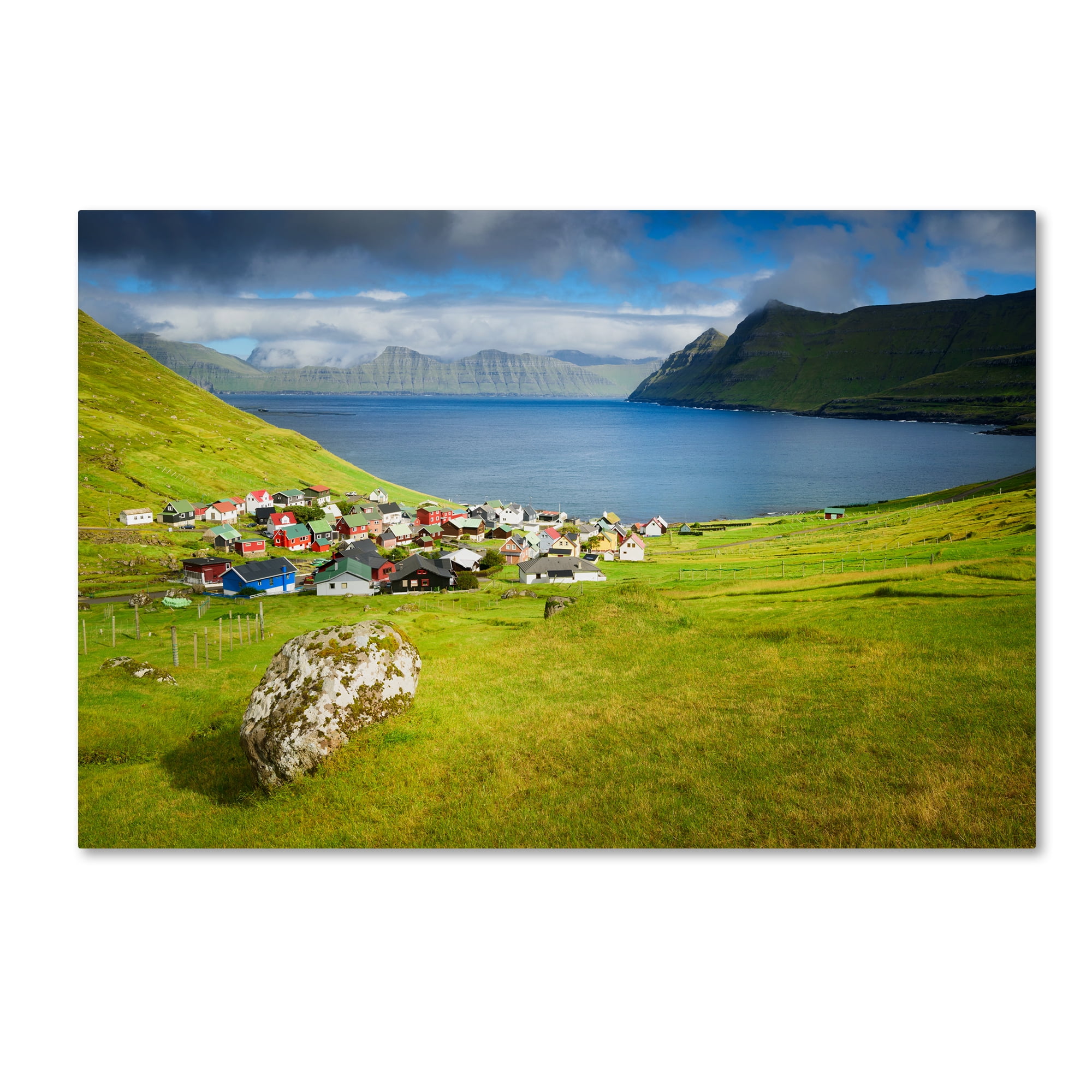 Fjords of the Faroe Islands' Canvas Art by Philippe Sainte-Laudy