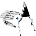 thumbnail image 1 of Fjpacemt 22" Sissy Bar Backrest Pad Luggage Rack for Motorcycle Harley Road King Street Glide 09-24, 1 of 9