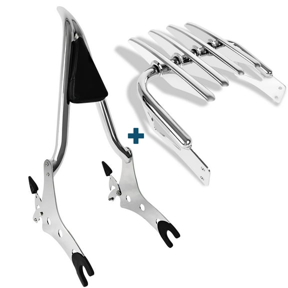 Fjpacemt 29" Backrest Sissy Bar Luggage Rack for 2015-24 Motorcycle Indian Chief Roadmaster Vintage