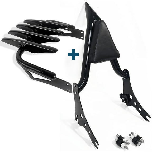 Fjpacemt Luggage Rack Sissy Bar Backrest for 2018-24 Motorcycle Harley Low Rider S Sport Glide FLSB