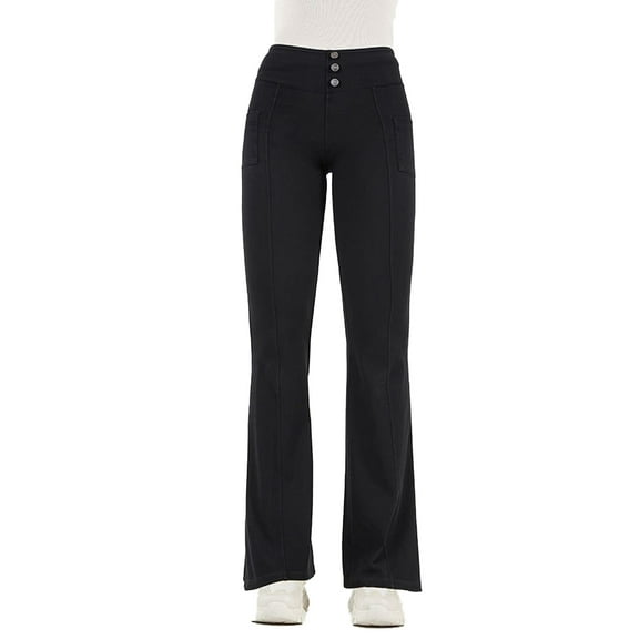 Fjuchai High Waisted Flare Jeans Pants for Women Bell Bottom Jeans Wide Leg Pants High Waisted Leggings Denim Pants S-XXL