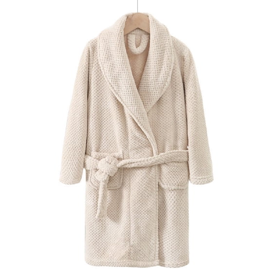 Fjuchai Kids Girls Robe Pajamas Toddler Flannel Warm Bathrobe Women's Thickened Loungewear for 5-15 Years