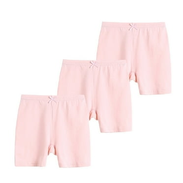 Fjuchai Little Girls Underpants for Kids Toddler Anti-Glare Bottoms Youth Solid Color Boxer Briefs 4-15 Years