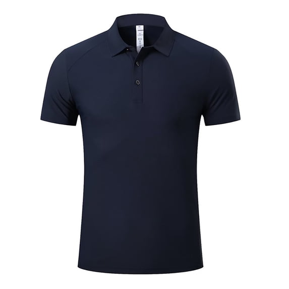 Fjuchai Men's Buttons T-Shirt Shirts Short Sleeve Quick Dry Casual Athletic Running Gym Workout Stretch Tops Performance Shirts S-4XL