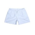 thumbnail image 1 of Fjuchai Men's Shorts Casual Athletic Sweat Shorts Elastic Waist Drawstring Lightweight Summer Beach Shorts with Pockets S-3XL, 1 of 8