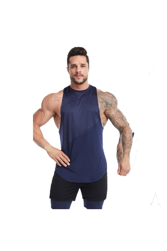 Men's Sports Vest loose Tank Top Sports Sleeveless Quick Drying Undershirt Basketball Vest Plus Size Athletic Shirt S-3XL