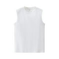 thumbnail image 1 of Fjuchai Men's Women's Sleeveless Shirts Workout Tank Tops Cotton Loose T Shirts Solid Color Summer Tees for Unisex S-4X, 1 of 9