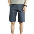 thumbnail image 1 of Fjuchai Mens Casual Shorts Summer Sweat Pants Beach Shorts Twill Chino Short Solid Color Washed Cotton Five Quarter Casual Pants, 1 of 8
