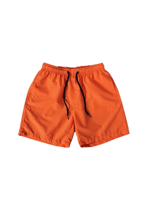Mens Surf Swim Trunks Male Summer Casual Solid Color Shorts M-5XL