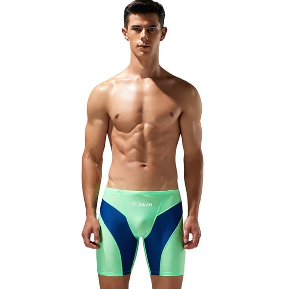 Fjuchai Mens Swim Trunks 5 Inch Bathing Suit Compression Liner Beach Swim Shorts Swimwear Stretch Quick Dry Zipper Pocket