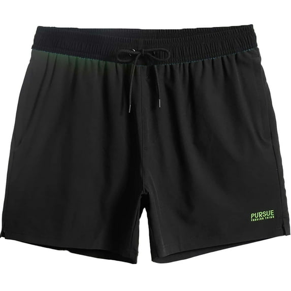 Fjuchai Men's Swim Shorts Summer Swim Shorts Holiday Swim Trunks Quick Dry Solid Color Shorts S-XXL