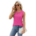 thumbnail image 1 of Fjuchai Summer Tank Cotton Tops Womens Vest S-XXL loose Sleeveless Shirts Tees Shirts V Neck Sleeveless Top, 1 of 9